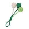 Hanging Cat Sisal Ball Chewable Colorful Interactive Cat Sisal Rope Ball Toy for Pet Indoor Green