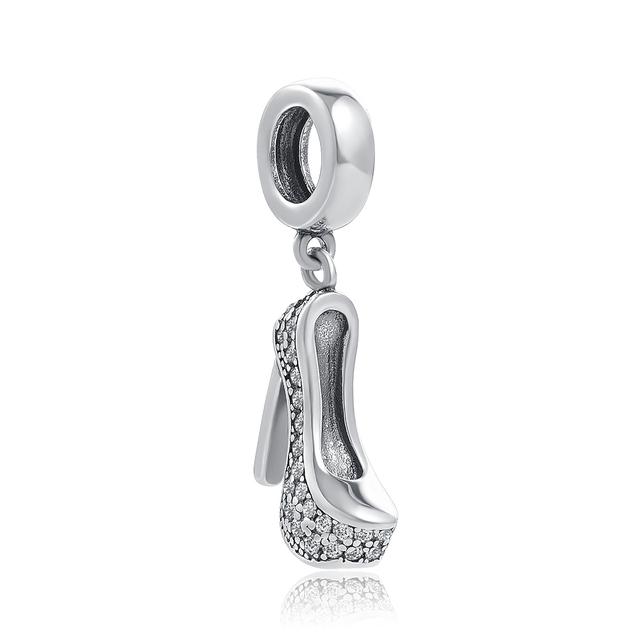 European Green Clover Cactus Shoe Pendant 925 Sterling Silver Beads Fit Fashion Bracelet For Women Jewelry Making