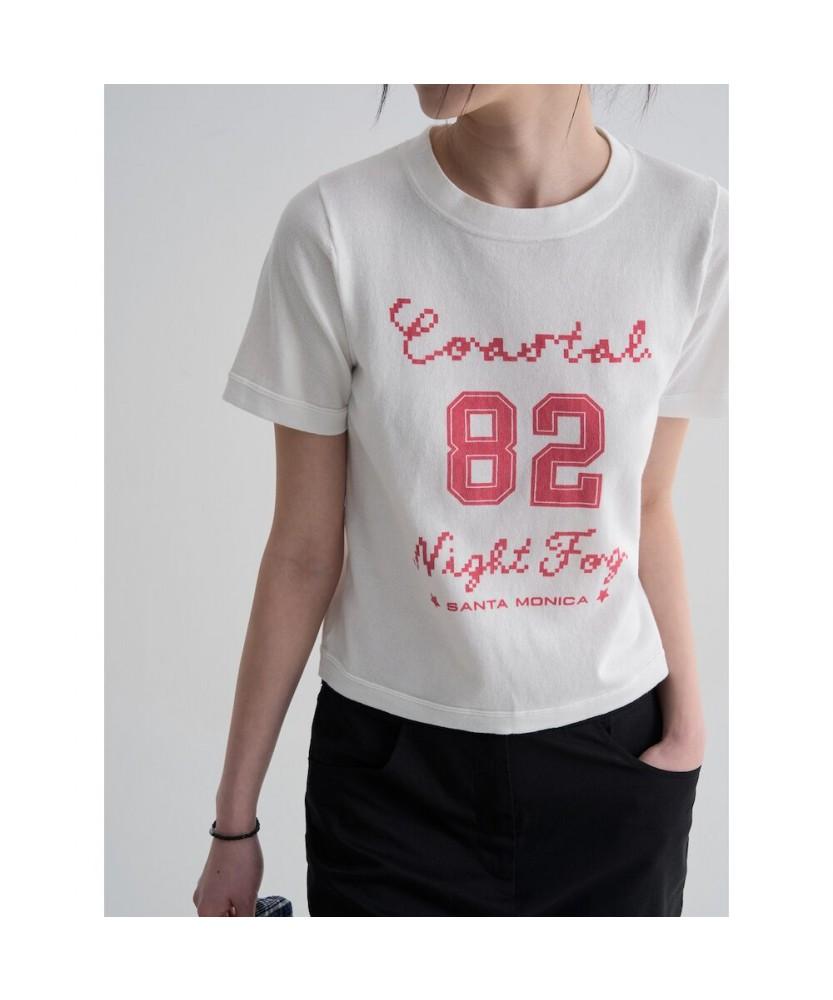 8seconds Lettering Short Sleeve Pullover White