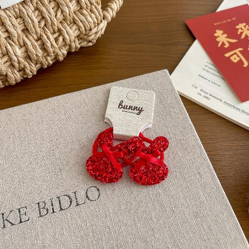 Koreanische Version von rosa und blau kariertem Liebes-Haarspange Haargummi wilde Kinder-Haaraccessoires Haarseil Seitenklemme