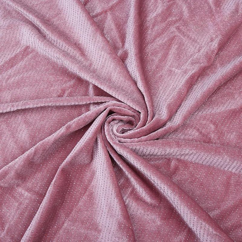 Velvet Gold Hot Stamping Fabric Silver Starry Stripes Star Bronzing Fabric for DIY Dress High-End Bride Dresses Sewing Cloth