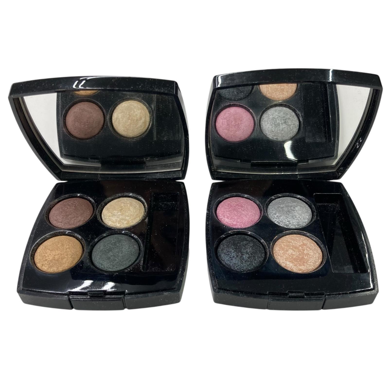 Used 186005 CHANEL Les Quatres Ombre 95 Sparkling Sabon, Refre d Ambre Eyeshadow 2 items sold in bulk