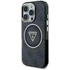 Etui Guess Iml Metal Glitter 4G Circle   Triangle Magsafe Do Iphone 16 Pro Czarny