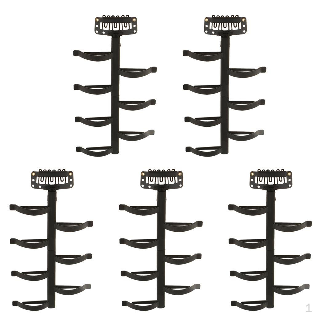 

5 Pieces French Hair Styling Braider Twist Braid Weave Maker DIY чёрный
