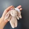 Plush Jellycat Rabbit Pendant With Floral Ear Design For Daily Bag Decoration