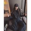 European Women's High-End Casual Sportswear Set: Plus Velvet Hoodie & Wide-Leg Pants for Autumn/Winter 2025