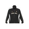 Li Ning Sports Life Collection Sweatshirts Unisex Black Stand Collar Moderate Cardigan AWDS989-3