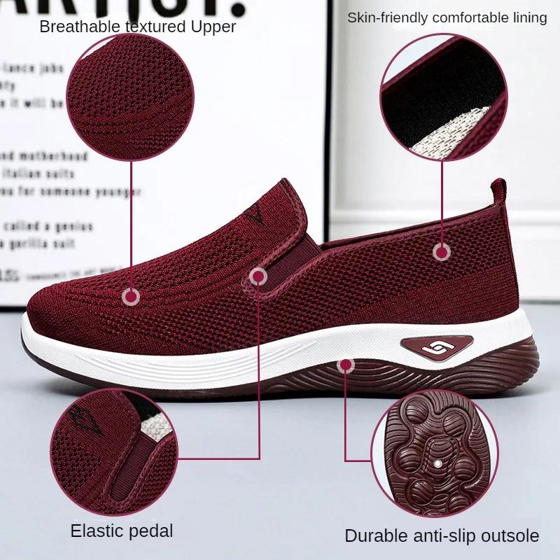 Fashion 2025 Spring New Women's Cloth Shoes High Quality Women's Sports Flats Loafers Plus Size Walking Flats Women's