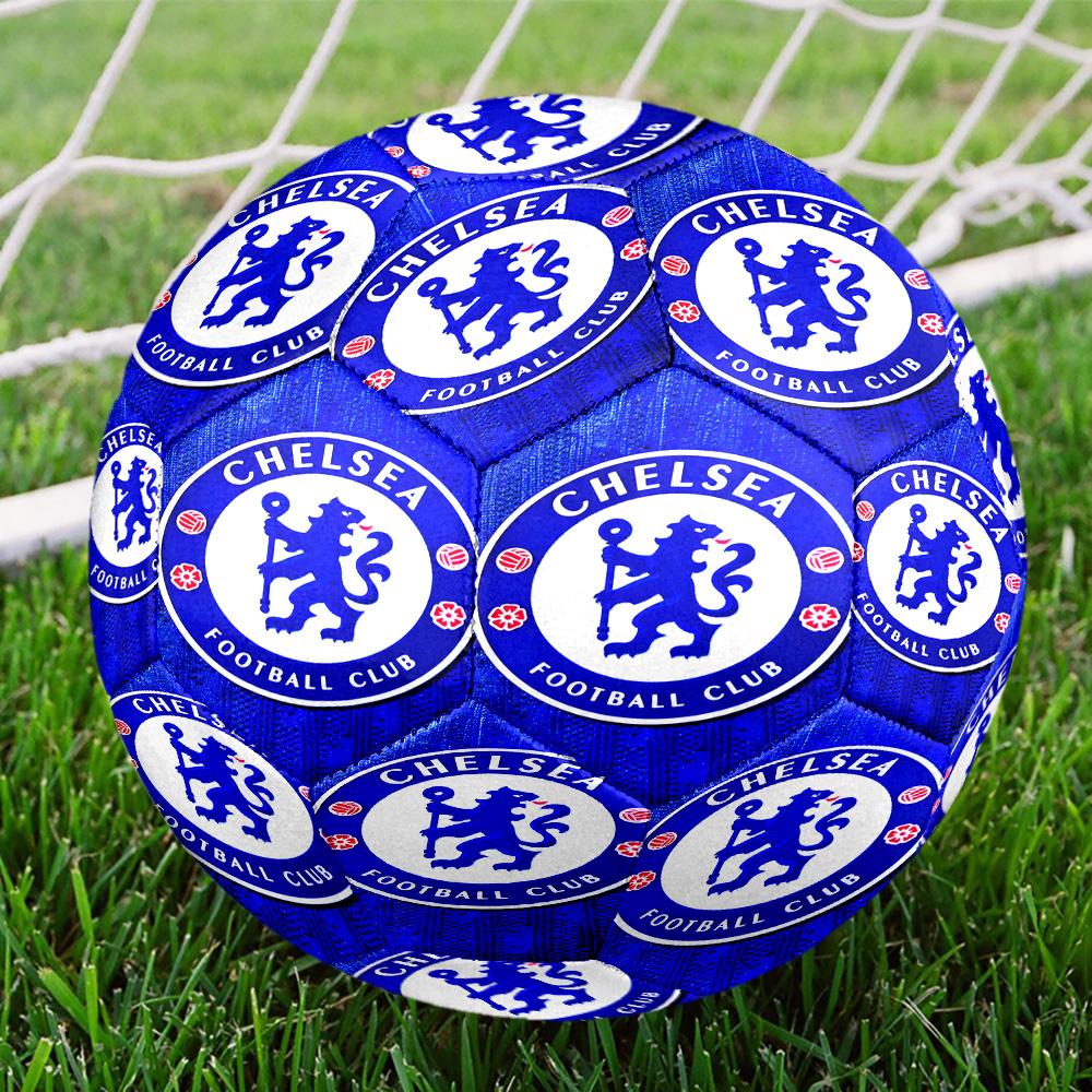 football club F.C Print Size 5 Soccer Ball, Standard Match Football for Sports Game and Team Practice, Ideal Gift for Soccer Fans