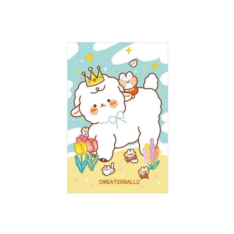 Kawai Message Nico Meow Cartoon Tearable Notebook Portable Small Memo List 100 Pieces 6 Types Office School Supplies Lovely