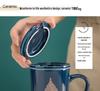 Ceramic Coffee & Tea Set with Lid, Spoon, Infuser, and Strainer - Gift Box Included