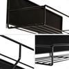 Starkes magnetisches Gewürzregal für Kühlschrank Große Größe Platzsparender Organizer Haltbares Regal für Ofen Kühlschrank 4er-Pack Eisen Schwarz