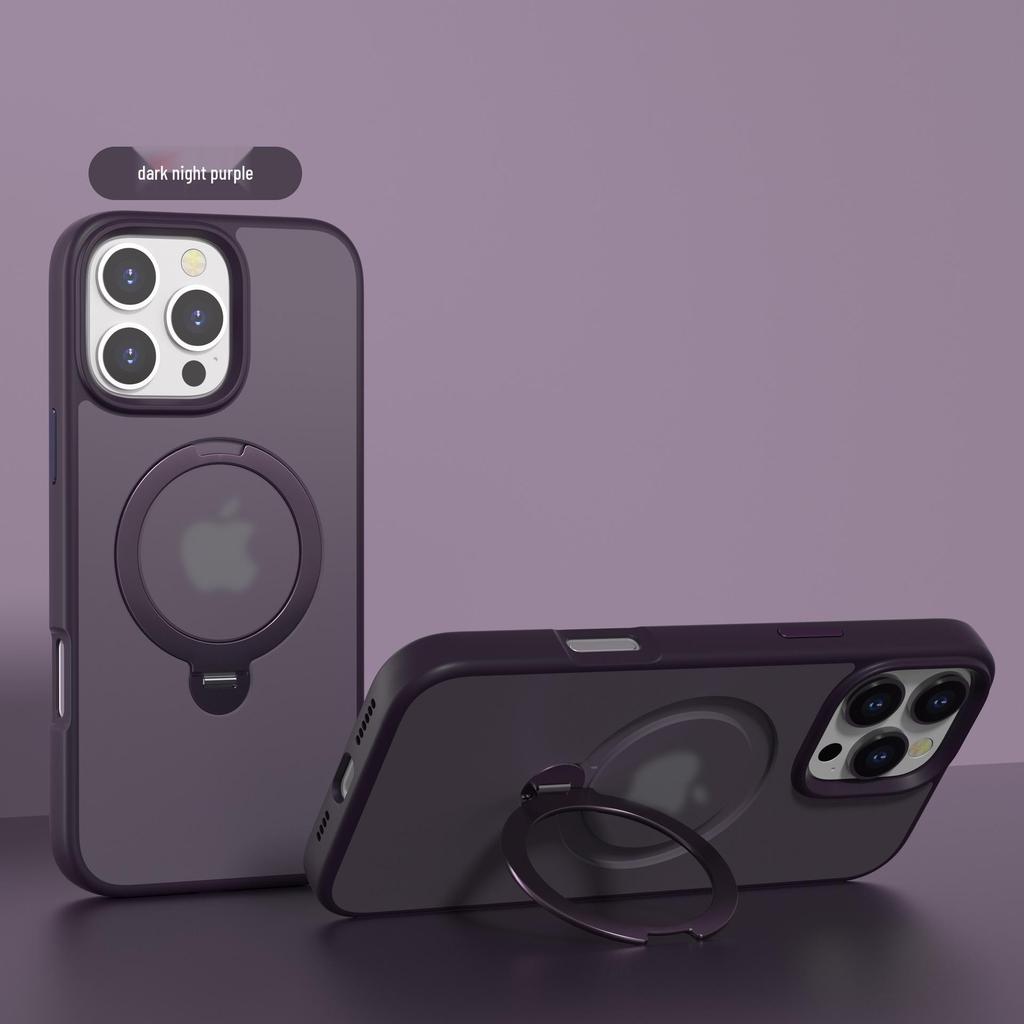 iPhone 16 Pro Max Rotating Magnetic Protective Case with 360° Bracket
