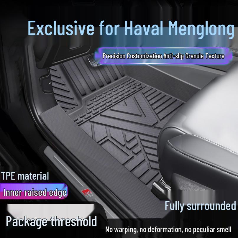 Haval Menglong TPE Waterproof Floor Mats and Door Sill Cover Set Single Layer Upgrade: Door Sill Cover TPE Mat