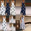 Elegant Women Sleeveless Bohemia Long Maxi Dress For Summer Beach Parties In Plus Sizes