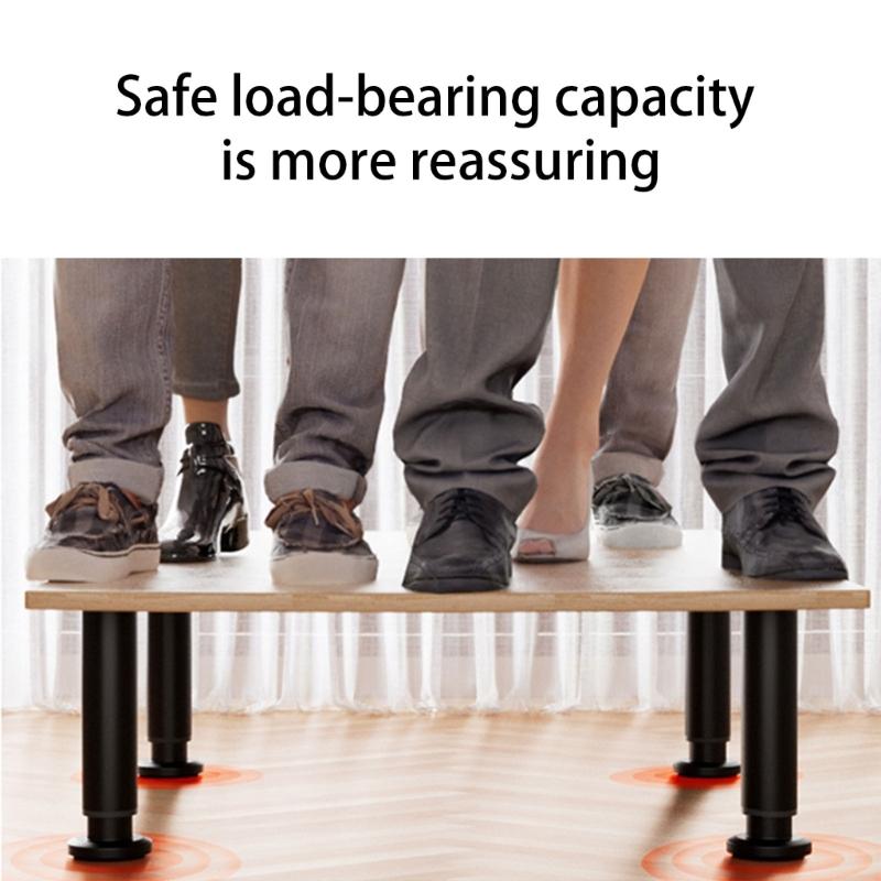 Multifunction Extendable Furniture Feet 30cm to 31cm Leg Extender Steel Adjustable Support Foot for Tables Chairs & Cabinets