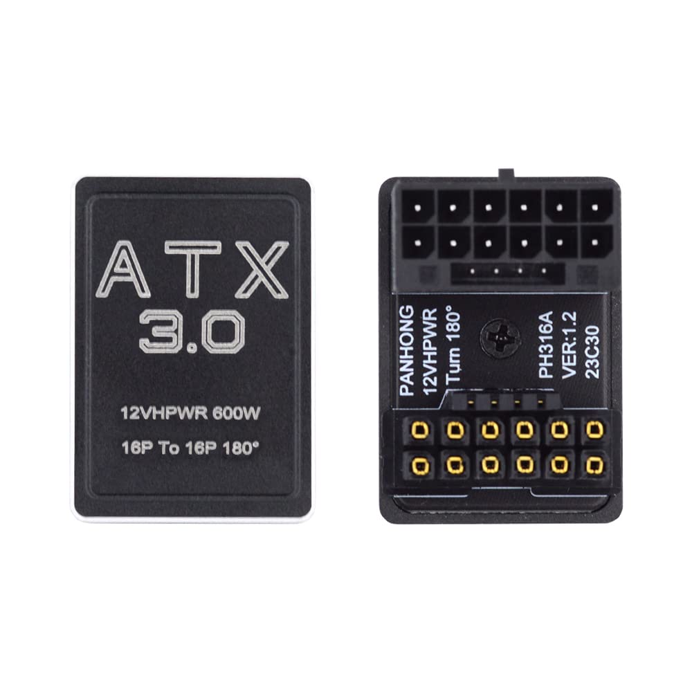 Cablecc 12VHPWR 16Pin Male To Female Power Modular Adapter Down Angle 360 Degree for 4080 5090TI Graphics Card 12+4P PCI-E 5.0 ATX3.0