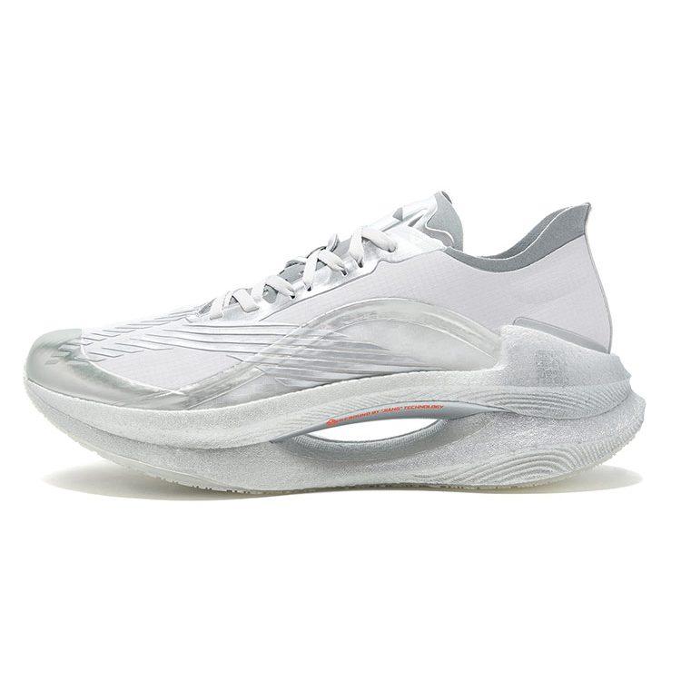 LiNing Jueying Non-slip Wear-resistant Shock Absorption Low-Top Running Shoes Silver Phantom Titanium Air ARHQ245-4