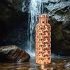 Pure Diamond Copper Water Bottle Eco-Friendly Copper Bottle for Daily Hydration - 1 Liter Capacity | Leak-Proof & Durable | Ayurvedic Health Benefits