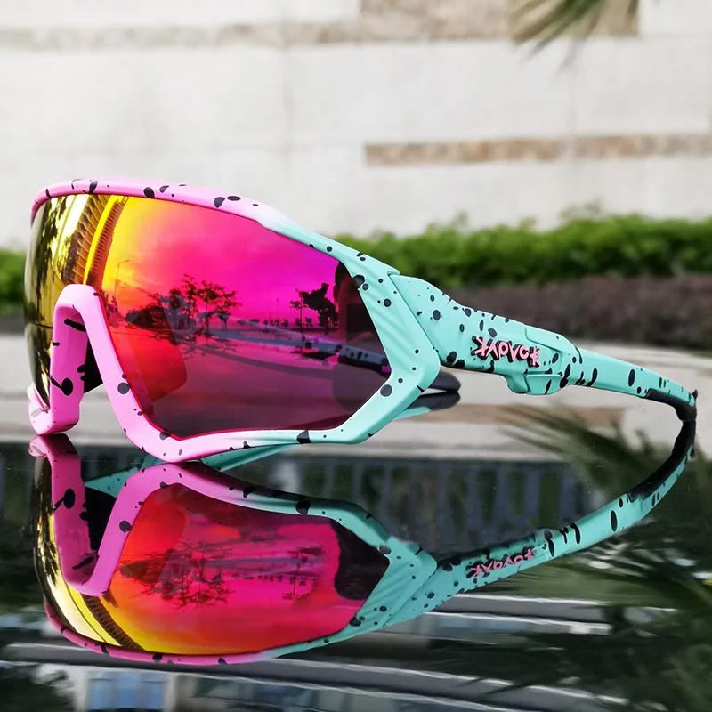 Kapvoe Marque Hommes Lunettes de Soleil Pêche Randonnée Vélo Femmes Lunettes Vélo de Route Lunettes Vélo Lunettes de Cyclisme Oculos Ciclismo