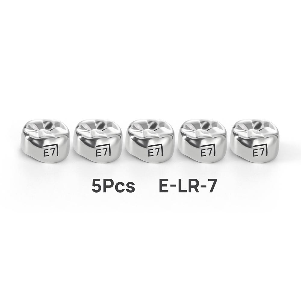 5Pcs Dental Crowns Preformed Metal Crown Stainless Steel Temporary Crowns Dentistry Orthodontic Material Therapy Tools