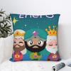 Día de los Reyes Magos Epifanía Three kings Pillow Cover Printed Cushion Cover Decor Throw Pillow Case Cover Home Multiple Sizes