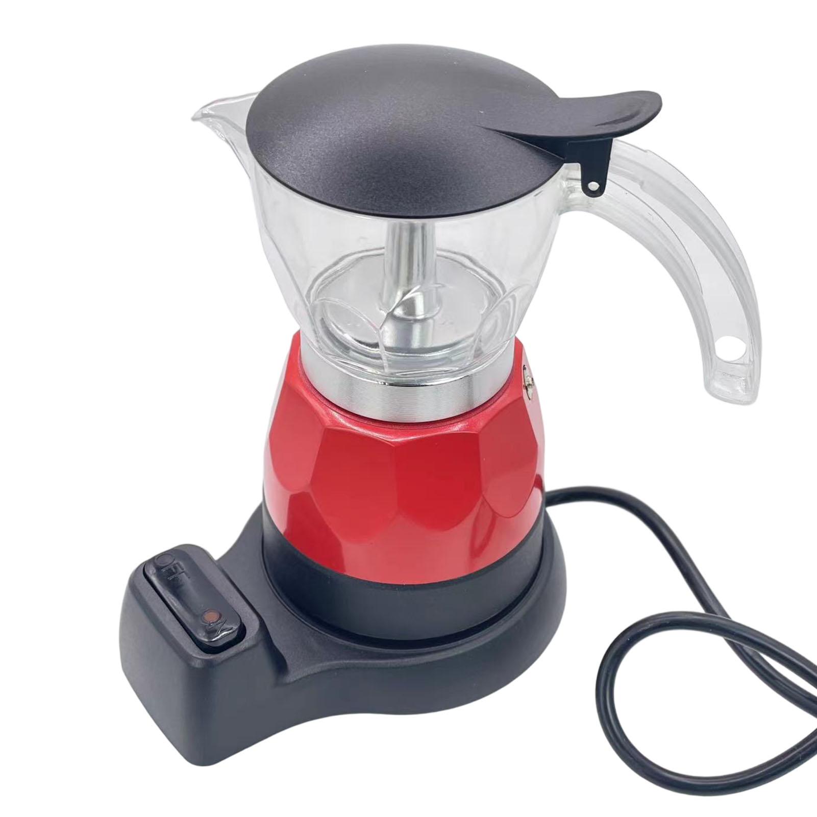 

Electric Italian Coffee Pot 150ml 3 Cup Fine Filtration Drip Proof Electric Coffee Maker for Home
