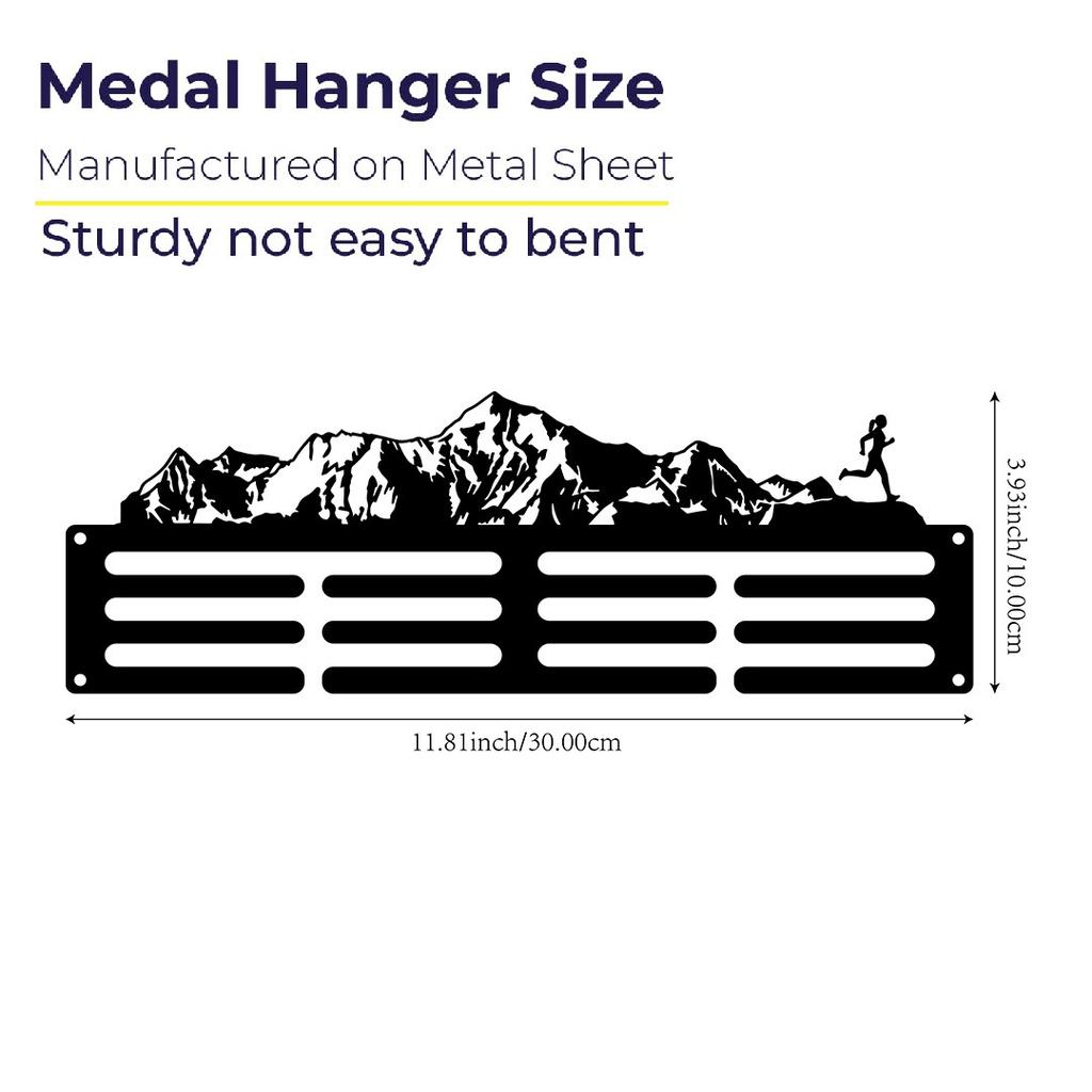 1Pc Rhythmic Gymnastics Medal Hanger Display Female Sports Medal Display Rack Wall Mount Ribbon Display Holder For 40+ Awards