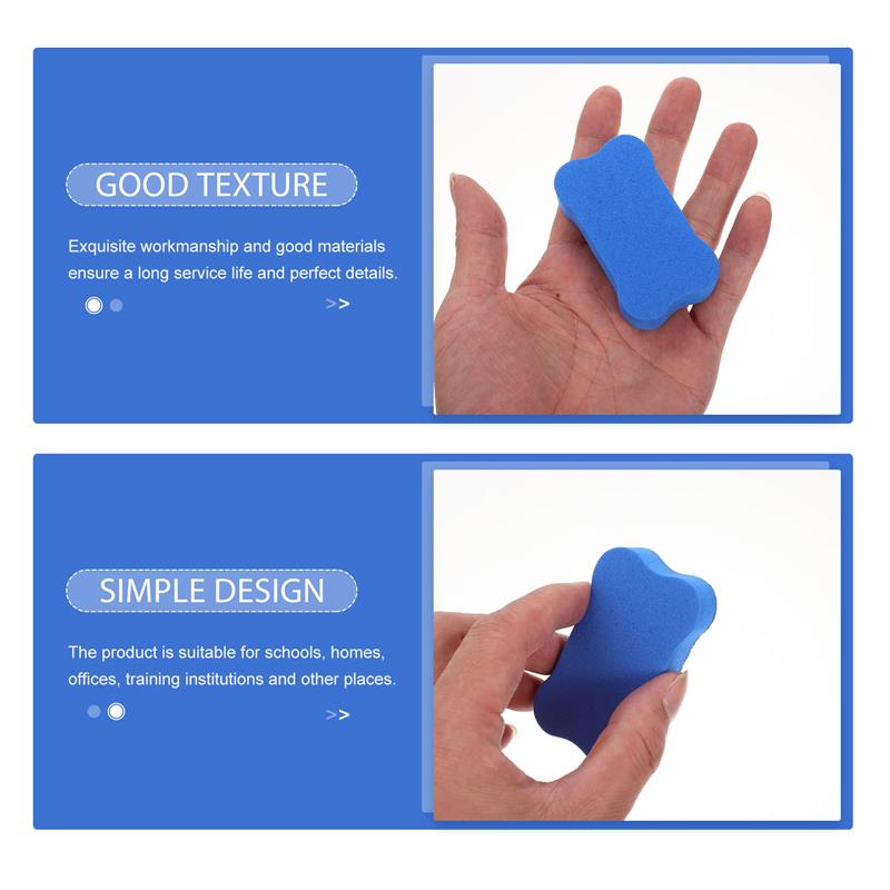 24 Pcs Dry Erase Erasers Whiteboard Erasers EVA Felt Cloth Erasers Bone-shaped Whiteboard Erasers