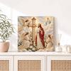 Pearl Painting 5D DIY Decorative Painting. Jesus Christ Cross and Angels. Cute Birthday Gift. Handmade Art Painting