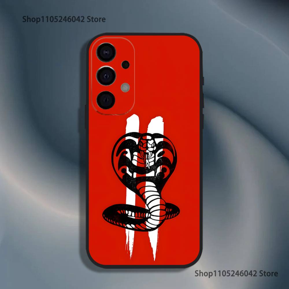 C-Cobra Kai Schlangen Stoßfeste Handyhülle Für Samsung S25,S24,S21,S22,S23,S30,Ultra,S20,Plus,Fe,Lite,5G Schwarze Hülle