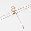 Hollow Moon Star Pendant Gold Silver Color Necklace Fashion Simple Sparkling Clavicle Chain Women Wedding Jewelry Party Gift