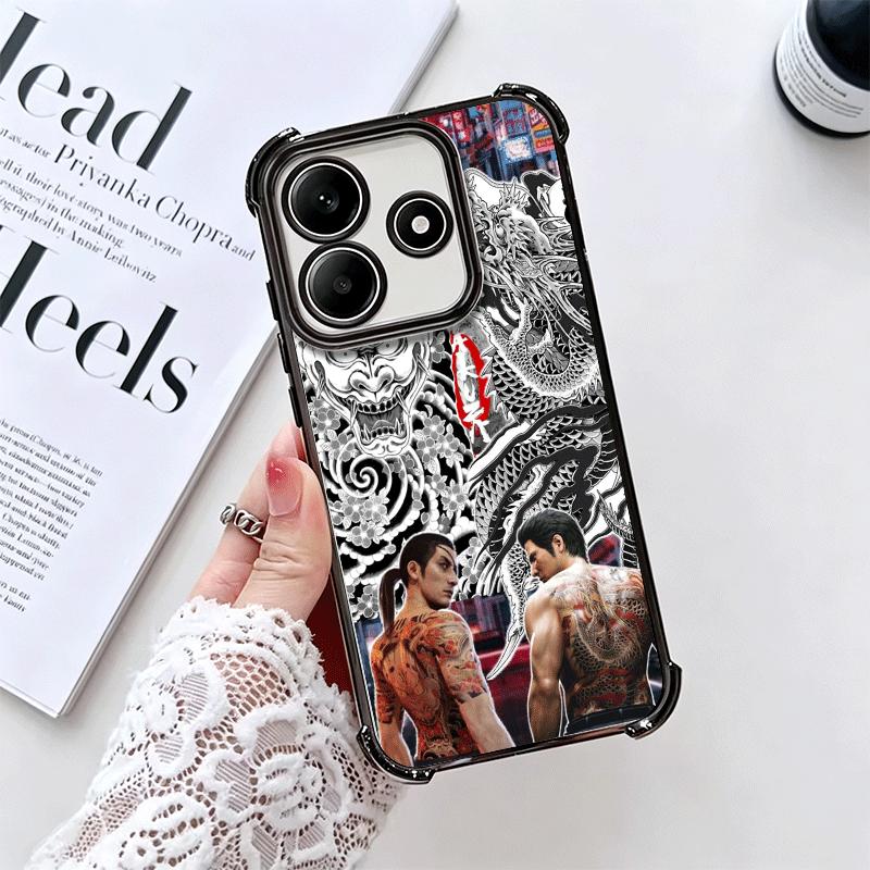 Y-Yakuzas 0 Game Soft Phone Case For Xiaomi Redmi Note 14 15 Pro Plus 13 12 11S 11T 5G 10 9S 9 Plating Anti-Fall Fundas
