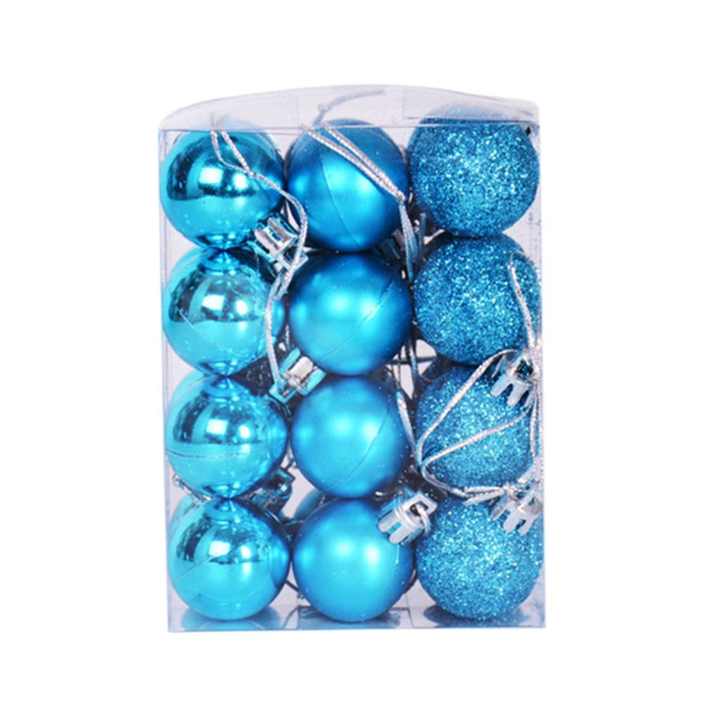 Набор из 24 шт. Рождественских шаров Xmas Balls Свадебное украшение Разноцветные Украшение для вечеринки Для украшения дома Праздничное мероприятие