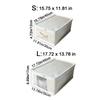 Large Capacity Visible Clothes Storage Box Dust-proof Clothes Moving Box  Clothing Storage