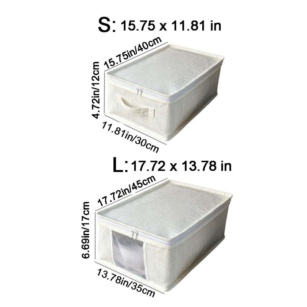 Large Capacity Visible Clothes Storage Box Dust-proof Clothes Moving Box Clothing Storage