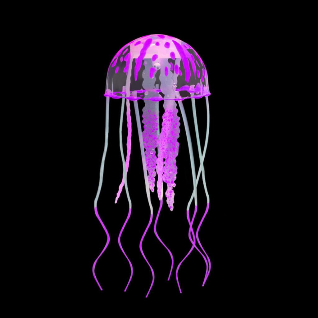 Petite Méduse Simulée Matériau Silicone Sans Odeur Décoration Paysagère pour Aquarium