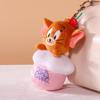 Tom & Jerry Plush Toys: Cat Pendant & Mouse Keychain Charms for Kids