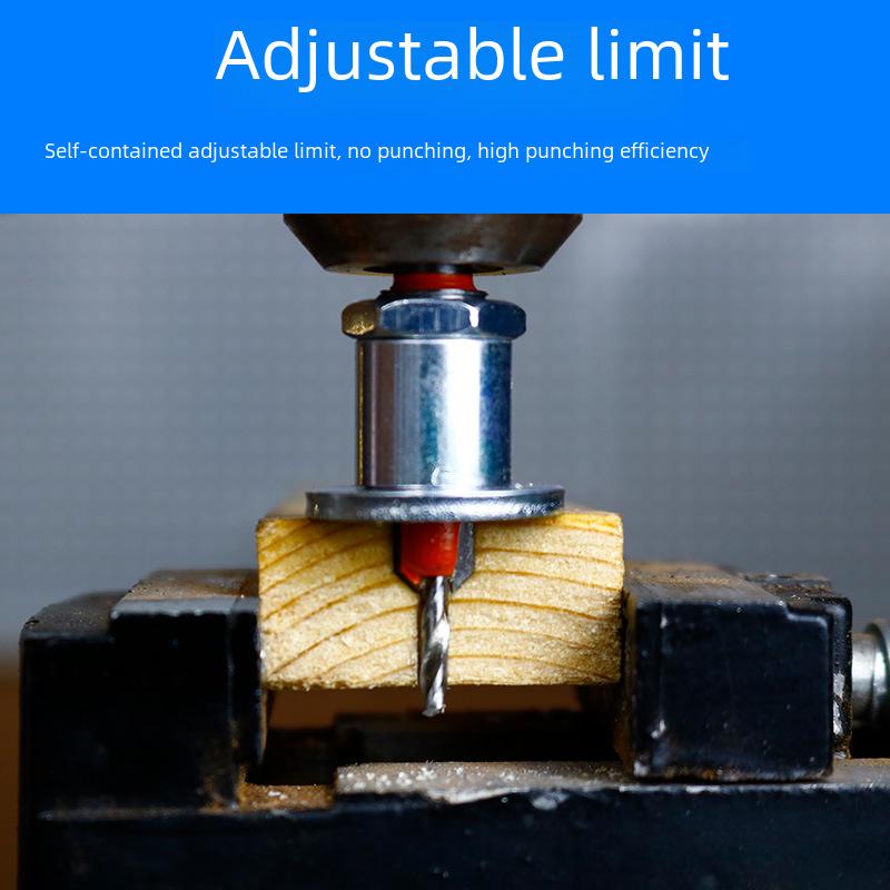 Alloy Countersink Drill Head with Limiter for Woodworking and Screw Installation