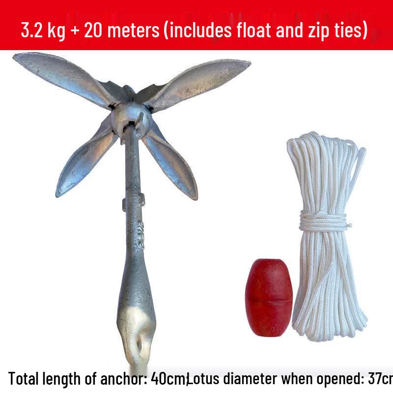 Folding Galvanized Boat Anchor