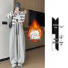 Women's Plus Velvet Wide-Leg Pants, Casual High School Sports Sweatpants, Thickened for Autumn/Winter