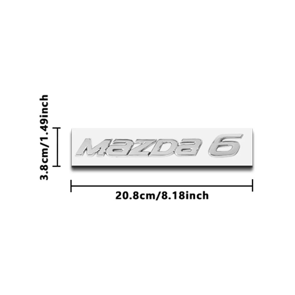 1PCS Car ABS Letter Logo Sticker Body Trunk Decoration Sticker Accessories For Mazda 3 5 6 7 Axela CX-5 CX-3 CX-4 Atenza Demio h6