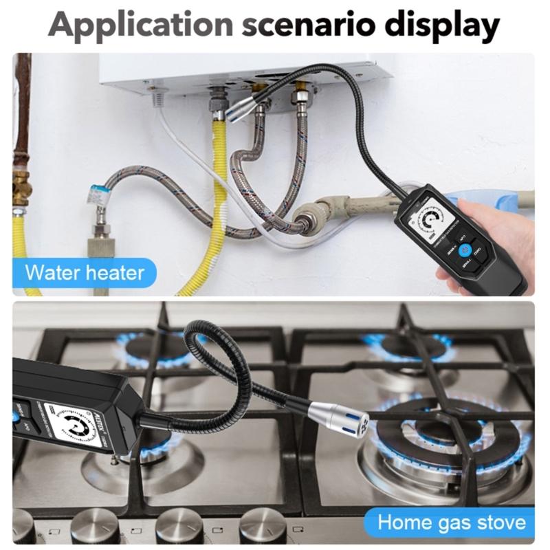 Professional Gas Tester Gas Alarm Gas Leak Detectors With Simulated Display For Propanes Methane Monitoring Home Safety
