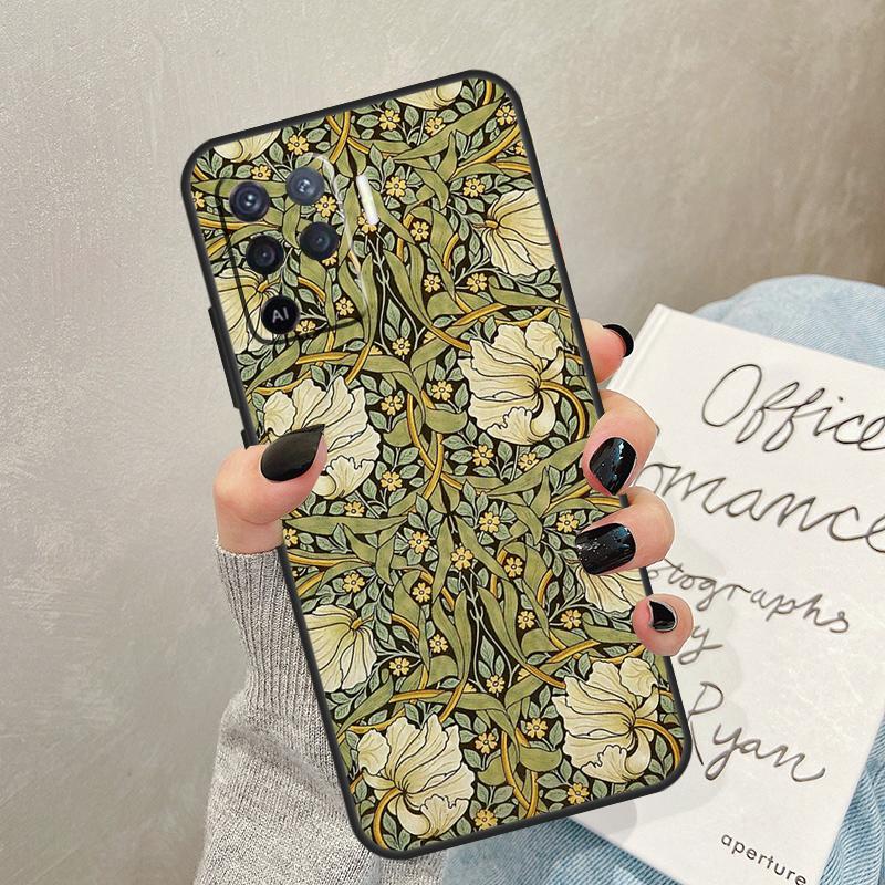 

Чехол William Morris для Oppo A78 A98 A18 A38 A58 A60 A80 A40 A77 A57 A17 A74 A54 A94 A96 A76 A16 A15 A5 Pro OPPO A57s