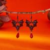 Bat Halloween Earrings Spider Pumpkin Dangle Earrings Creative Ghost Ear Studs  Gift
