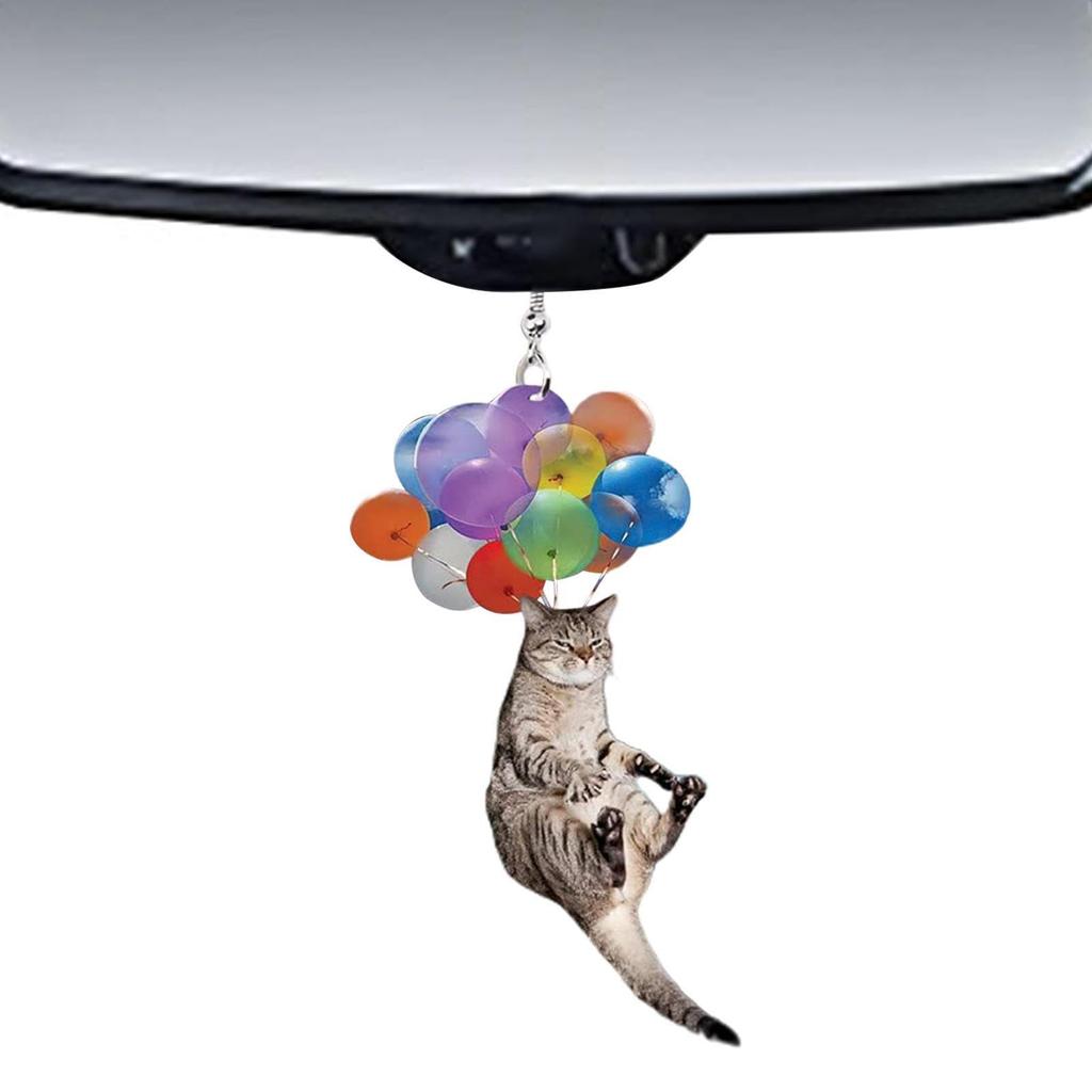 Rearview Mirror Accessories, Cute Cat Car Interior Decoration - Auto Lucky Decoration, Car Charm