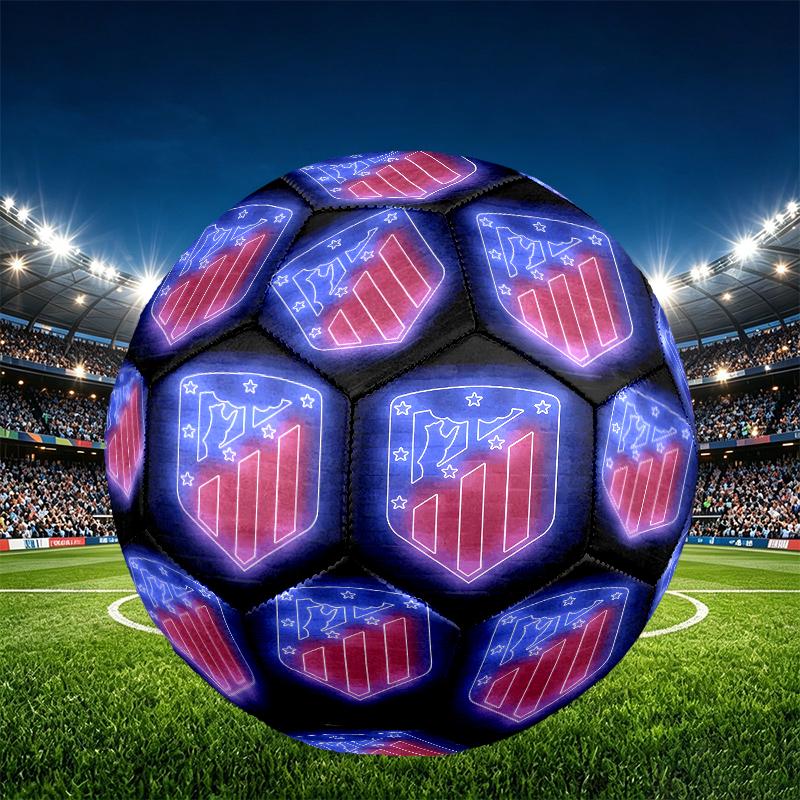 Futbol Kulübü Baskılı Boyut 5 Futbol Topu, Maç Antrenmanı ve Günlük Pratik İçin PU Aşınmaya Dayanıklı Futbol, Futbol Taraftarları İçin Doğum Günü Hediyesi
