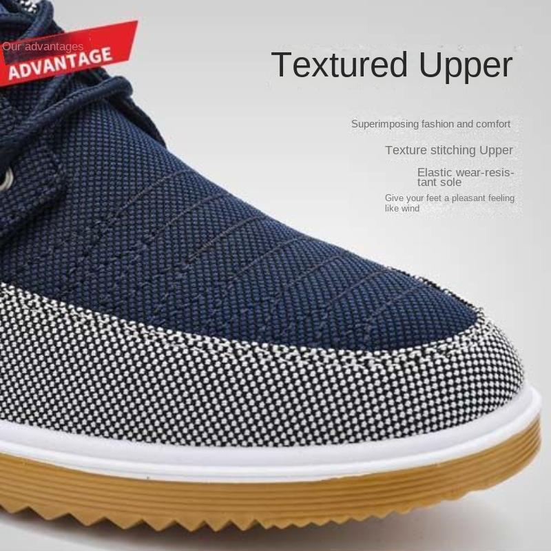 Jarní a podzimní pánské plátěné boty Prodyšné boty na dojíždění Boty pro volný čas Deodorant Všestranný trend