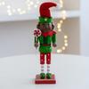 Colorful Soldier Christmas Soldier Dolls Decorations Soldier Wood Christmas Walnut Soldier Winter Table Toppers