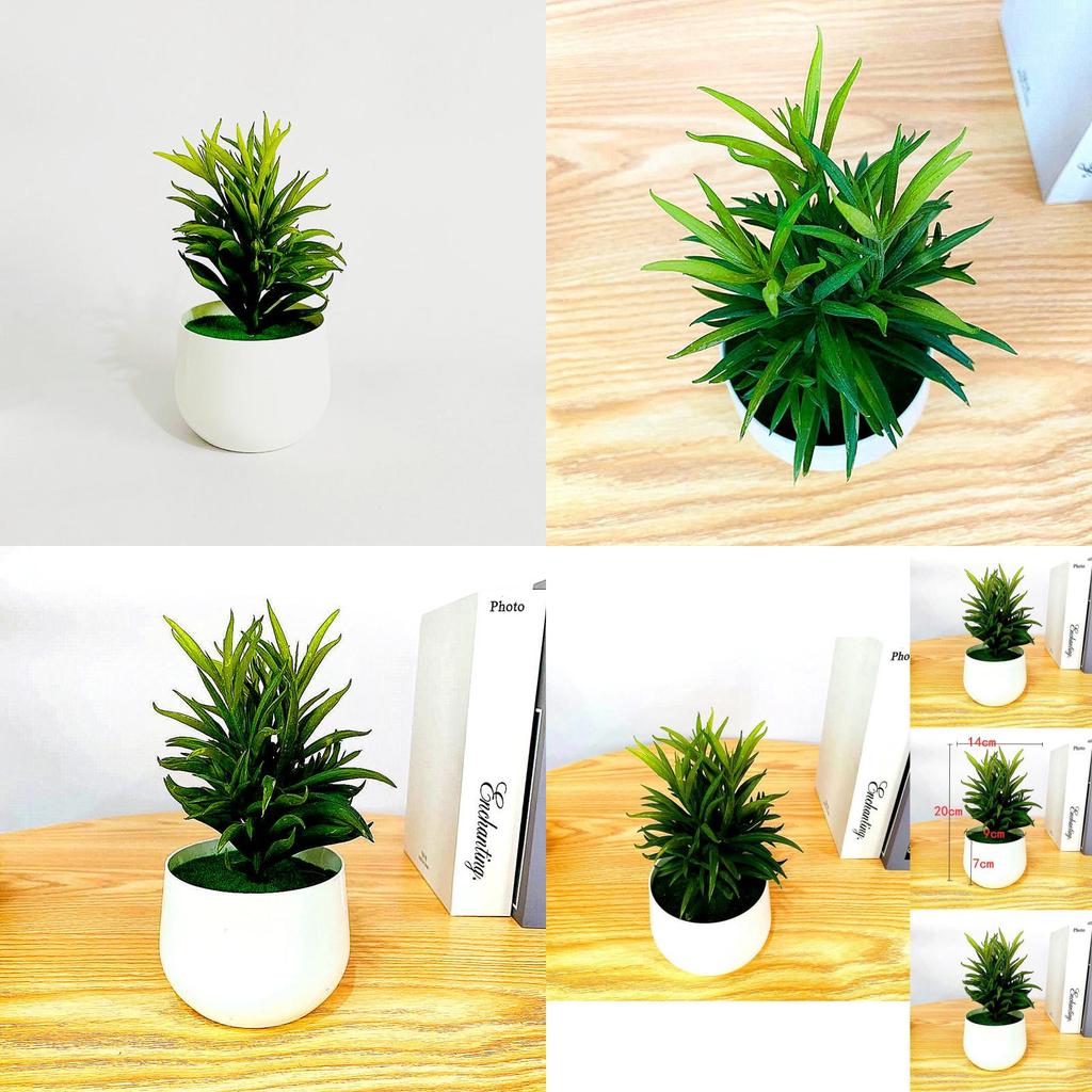 Fake Succulent Plant Pot With Pvc Material For Home Decor And Office Display